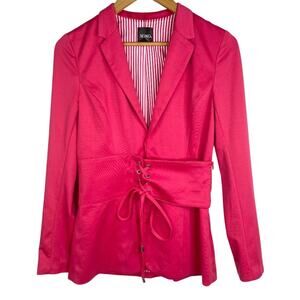 XOXO Hot Pink Corset Belt Blazer Small